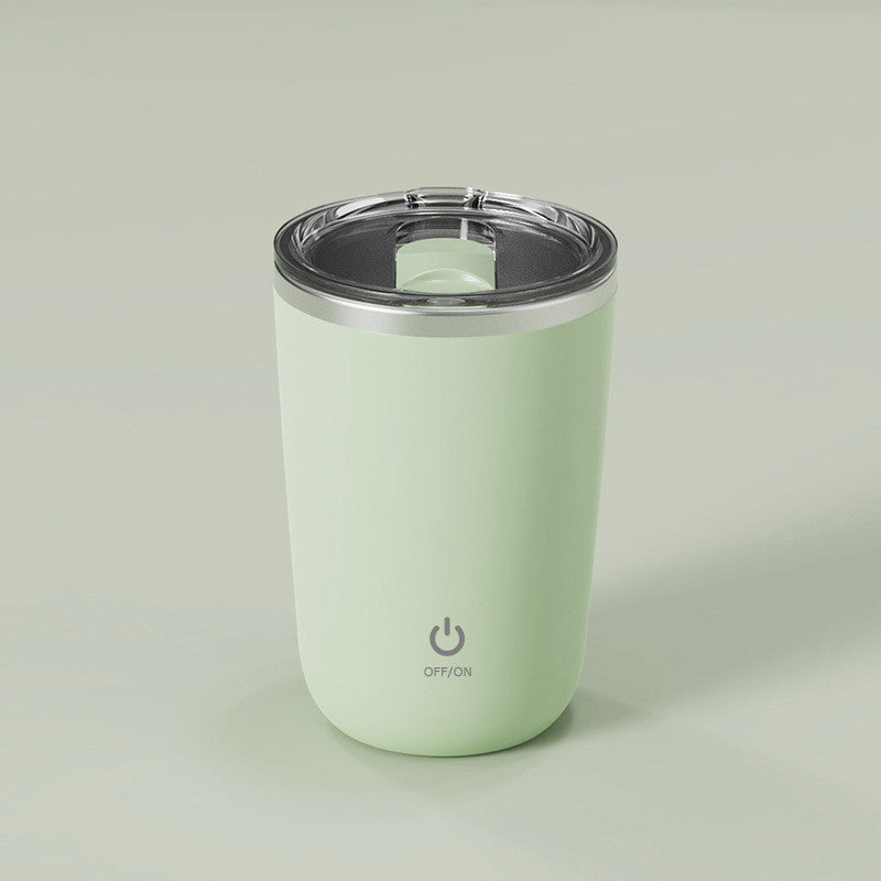 350ml Automatic Self Stirring Mug Coffee Milk Juice Mixing Cup Electric Stainless Steel Lazy Rotating Mug Magnetic Stirring Cup Kitchen Gadgets - Crownie 0 Fresh Green / 350ml