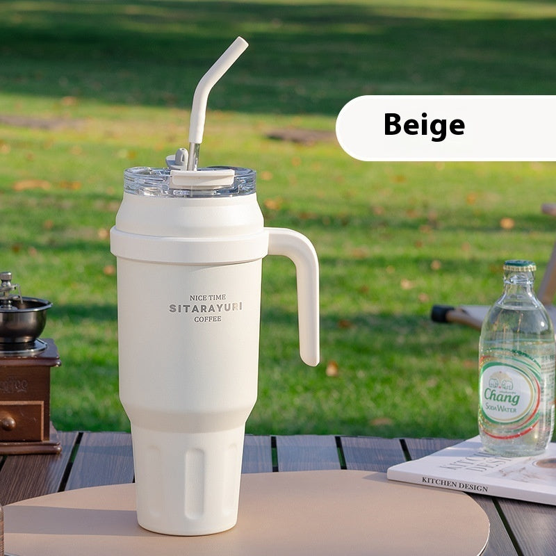 Stainless Steel Double-layer Vacuum Large Capacity Outdoor Portable Insulation Cup