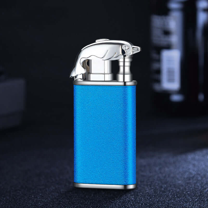 Creative Blue Flame Lighter - Crownie 0 Black Scrub Crocodile bk872 / 1PCS