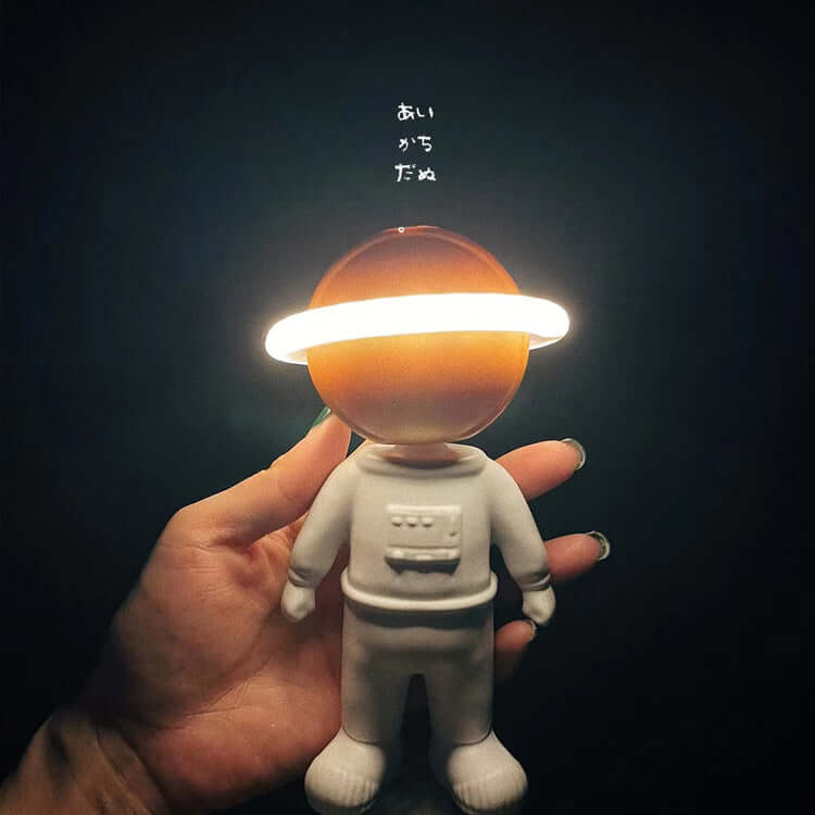 Astronaut Moon Earth Projection Lamp - Crownie 0 5v Wireless Charging / Three Projection Pictures