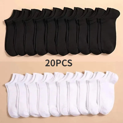 10 Pairs Unisex  Comfy Anti Odor Sweat-absorbing Socks