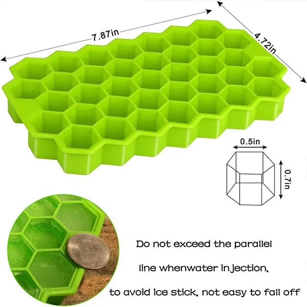 1pcs Honeycomb 37 Ice cube tray