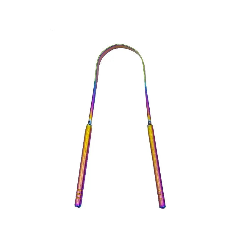 3 Colors Stainless Steel Tongue Scraper - Crownie colorful