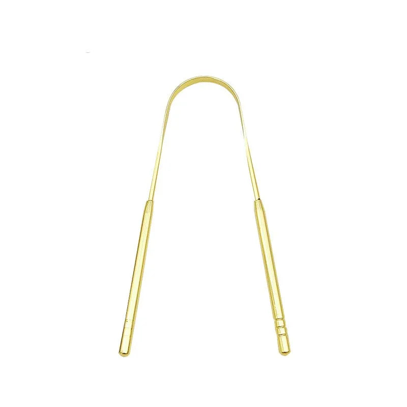 3 Colors Stainless Steel Tongue Scraper - Crownie gold