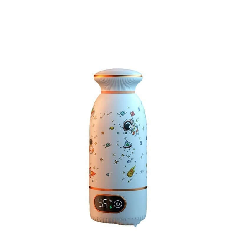 Line Portable Thermal Flask Water Cup Insulation Milk Modulator Baby - Crownie 0 White