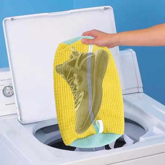 Shoes Laundry Bag Shoe Wash Bag For Washing Machine Reusable Zipper Shoe Washing Bag Sneaker Tennis Shoe Cleaner Kit Remove Dirt - Crownie 0 Dark gray / 39x19CM / 1PC