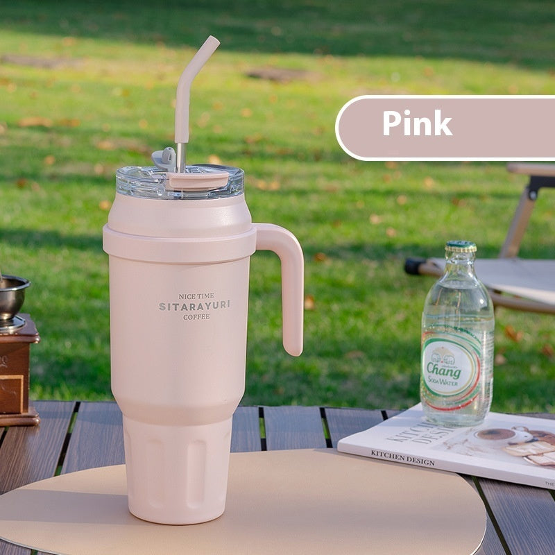 Stainless Steel Double-layer Vacuum Large Capacity Outdoor Portable Insulation Cup
