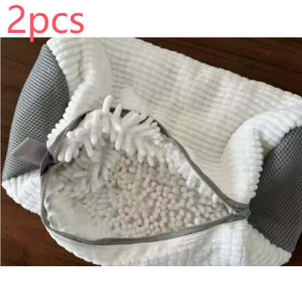 Shoes Laundry Bag Shoe Wash Bag For Washing Machine Reusable Zipper Shoe Washing Bag Sneaker Tennis Shoe Cleaner Kit Remove Dirt - Crownie 0 White / 39x19CM / 2PCS