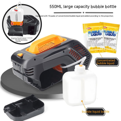 Children's Electric Suitcase Charging Bubble Machine Automatic Light Bubble