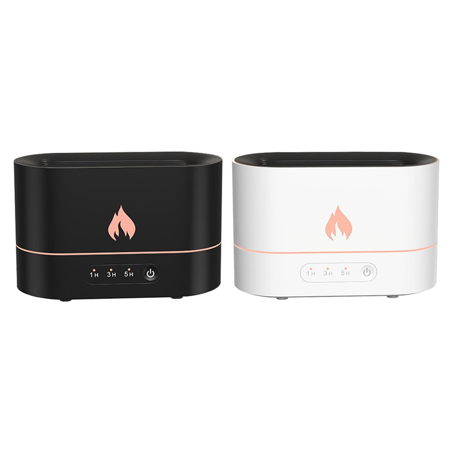 Siming Flame Aromatherapy Machine Home Bedroom Silent Atmosphere Light Humidifier Flame Diffuser Home Decor - Crownie 0 Black / USB