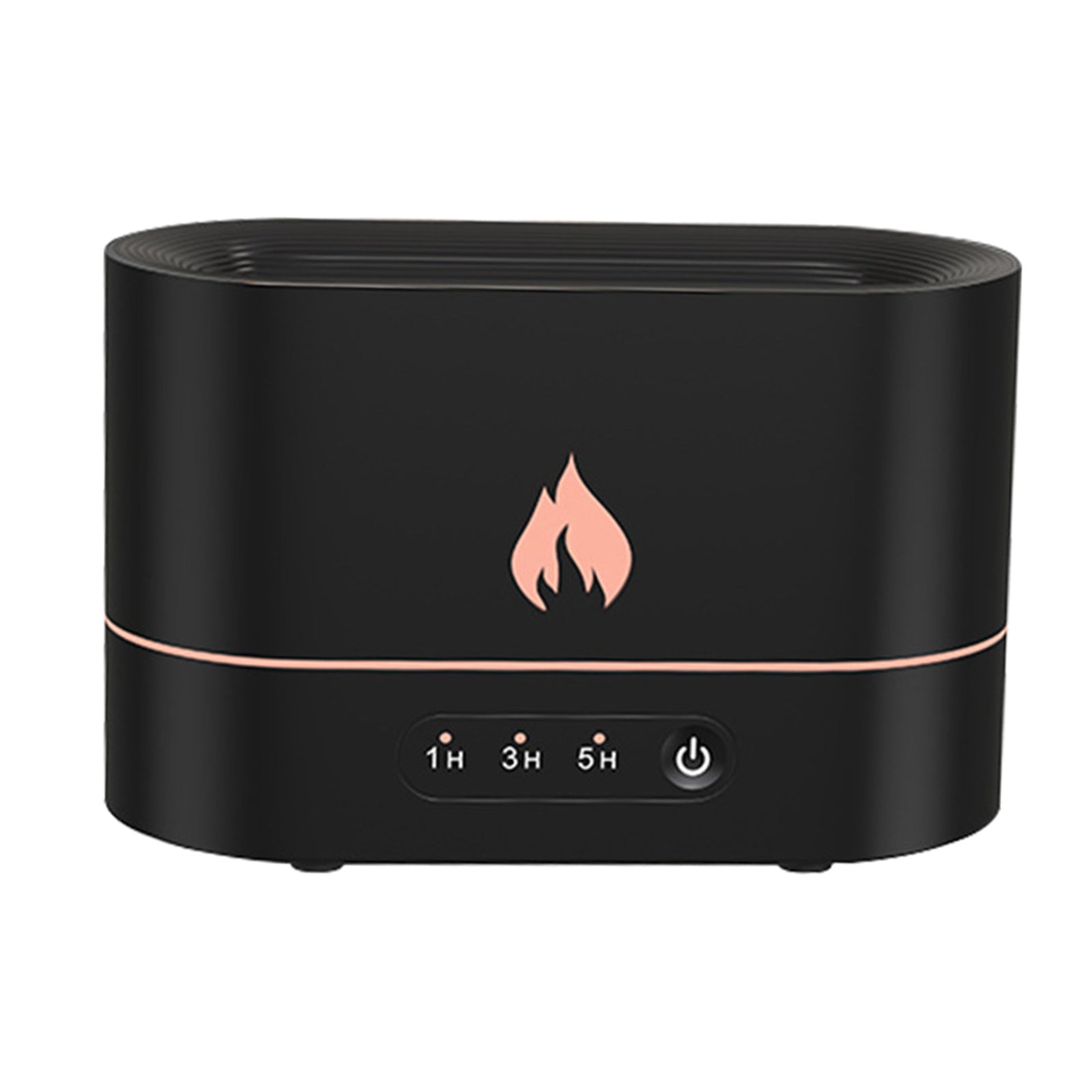 Siming Flame Aromatherapy Machine Home Bedroom Silent Atmosphere Light Humidifier Flame Diffuser Home Decor - Crownie 0 Black / USB