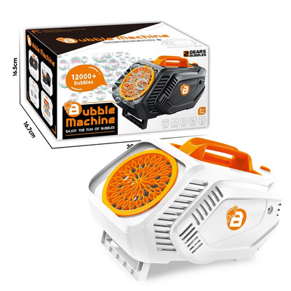 Children's Electric Suitcase Charging Bubble Machine Automatic Light Bubble