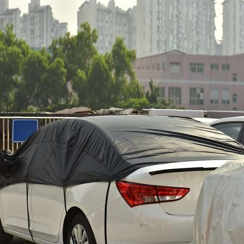 HalfCarCoverTopRoofWaterproofOutdoorSunUVRainProtectionUniversal