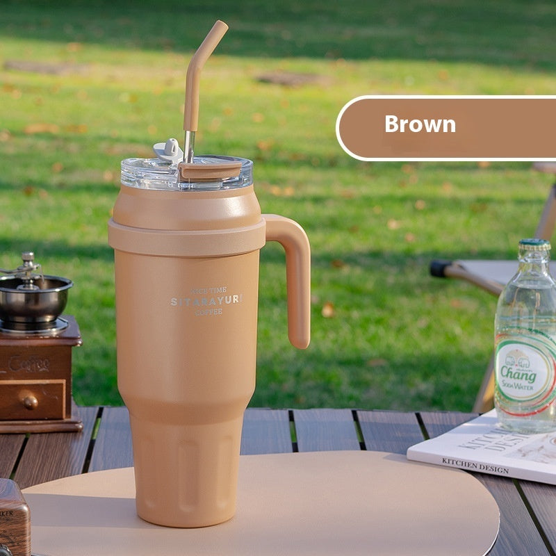 Stainless Steel Double-layer Vacuum Large Capacity Outdoor Portable Insulation Cup