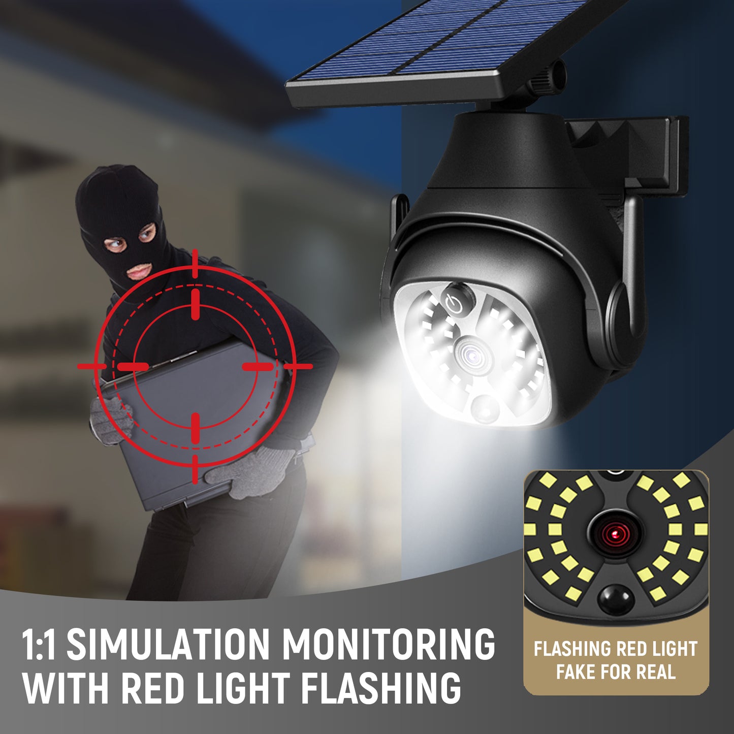 Solar Powered Outdoor Courtyard Lights + Human Sensor