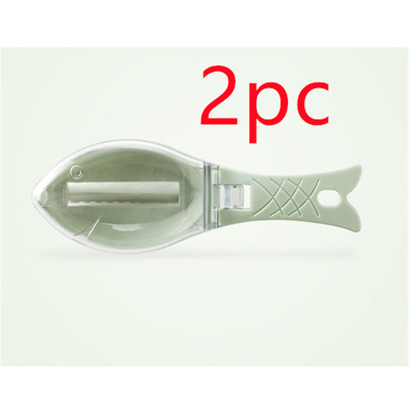 Fish Skin Brush Scraping Fish Scale Brush Grater Quick Disassembly Fish Knife Cleaning Peeling Skin Scraper Scraper Fish Scaler Kitchen Tools - Crownie 0 16x5.5x4.2cm / blue