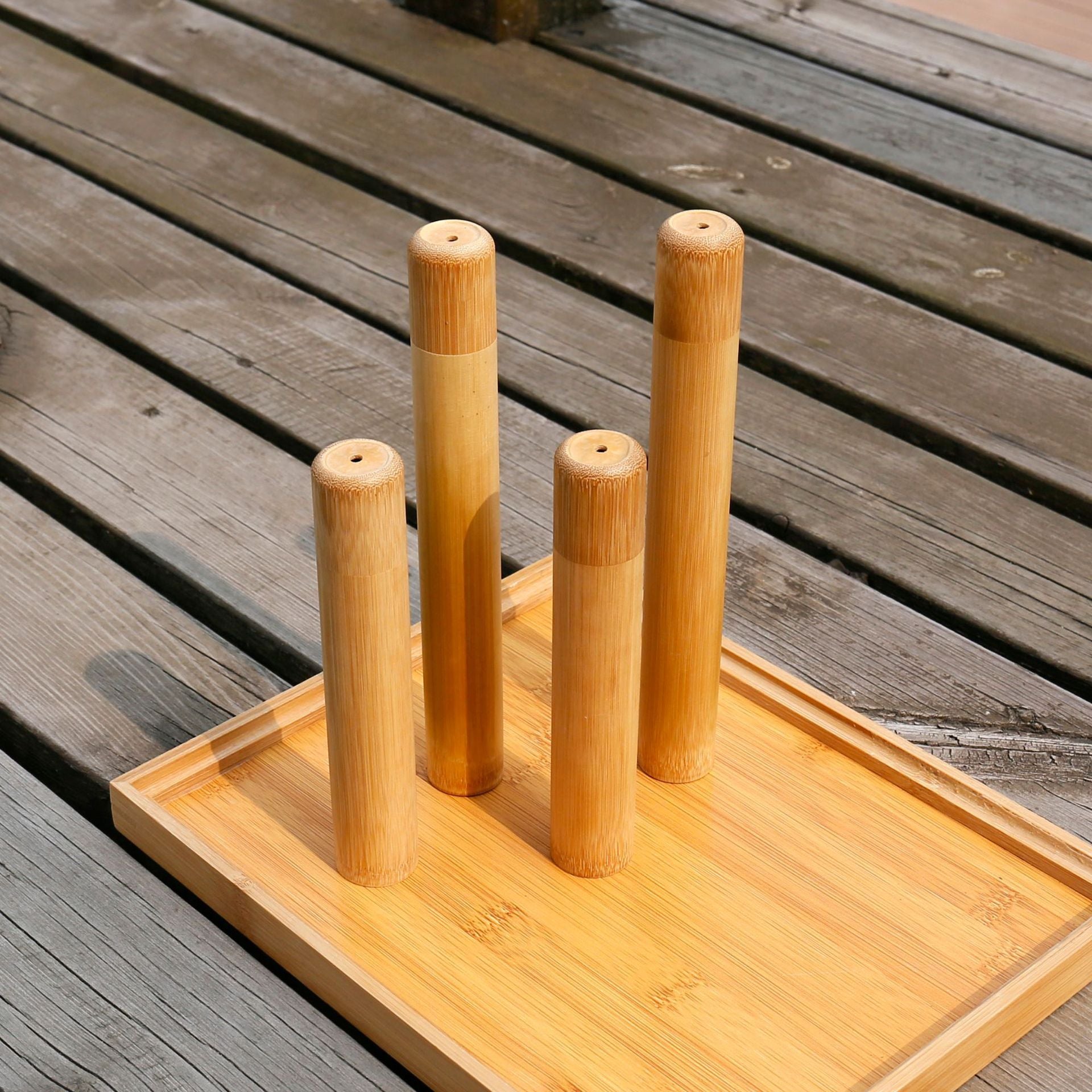 Toothbrush Bamboo Tube Portable Travel Bamboo Pipe B & B Disposable Box Travel Tube - Crownie 0 Children's Bamboo 16cm