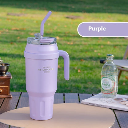 Stainless Steel Double-layer Vacuum Large Capacity Outdoor Portable Insulation Cup